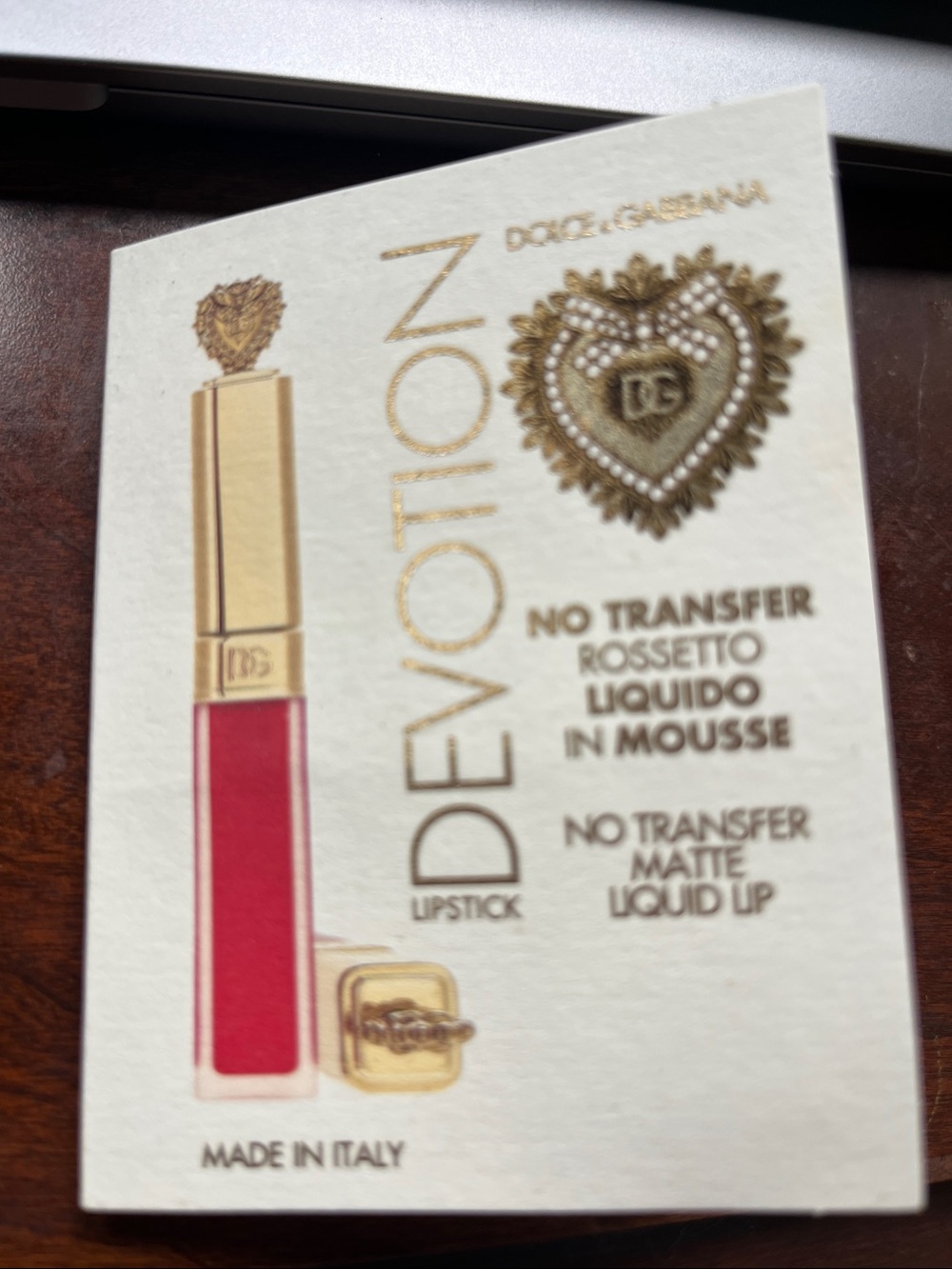 Dolce & Gabbana Devotion Matte Liquid Lipstick Sample
